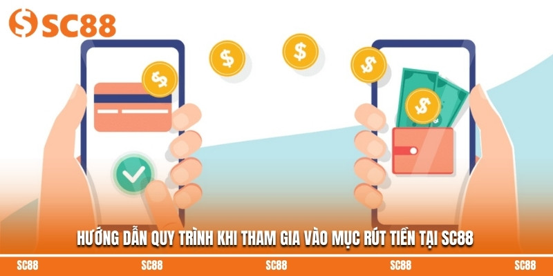 Hướng dẫn quy trình khi tham gia vào mục rút tiền tại SC88