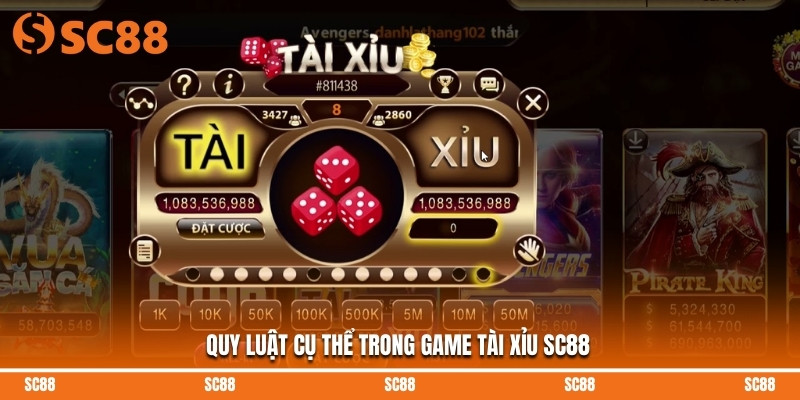 Quy luật cụ thể trong game tài xỉu SC88